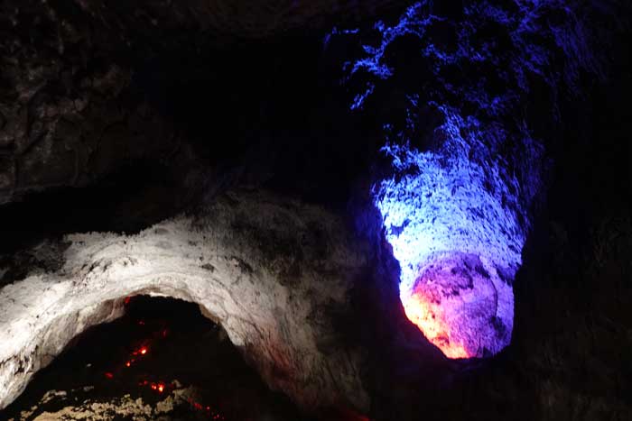 Cueva del Vidrio en el Centro de Interpretación Caños de Fuego en Las Manchas en La Palma