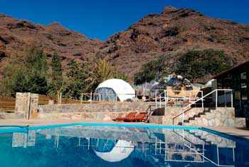 Hotel Burbuja Glamping en Tasartico en el sur de Gran Canaria