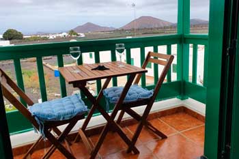 Terraza de la habitación del Hotelito Rural Yaiza El Campo en Lanzarote