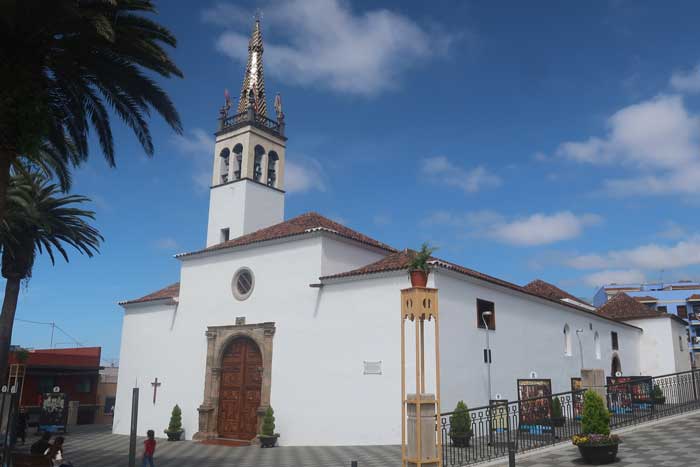 Iglesia de Santiago Apóstol en Los Realejos en el norte de Tenerife