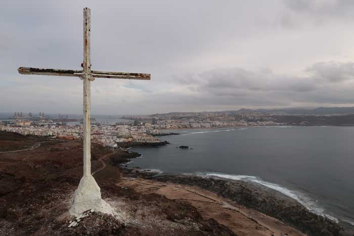 Las Palmas de Gran Canaria desde el Mirador de la Cruz de Las Coloradas