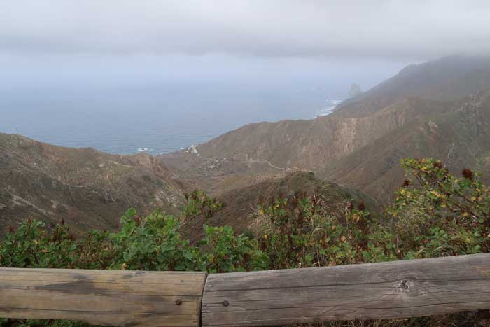 Mirador del Risco de Amogoje en Anaga en el norte de Tenerife