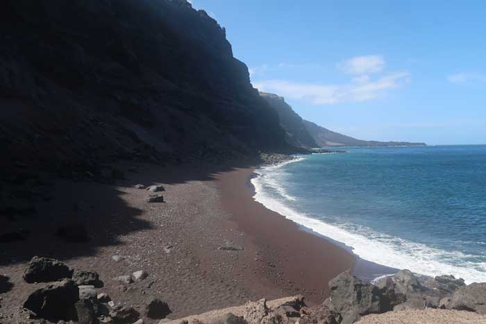 Playa de El Verodal en El Hierro para nudistas