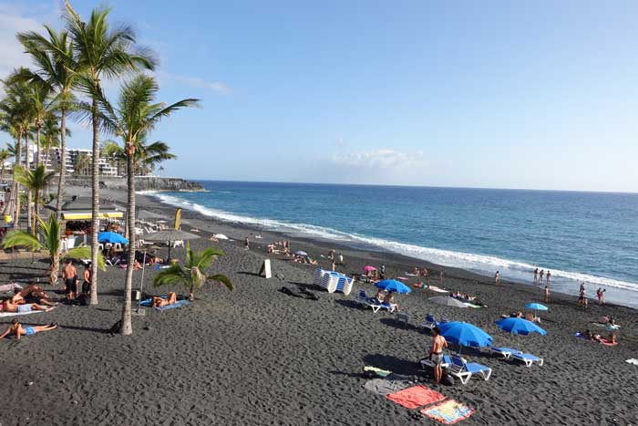 Playa de Puerto Naos en La Palma