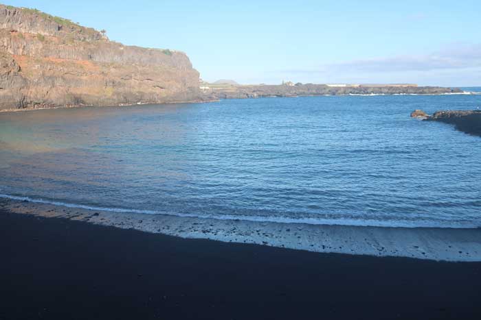 Playa de San Marcos en Icod de los Vinos en el Norte de Tenerife