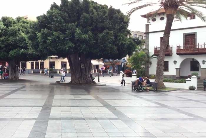 Plaza de España en Los Llanos de Aridane en La Palma