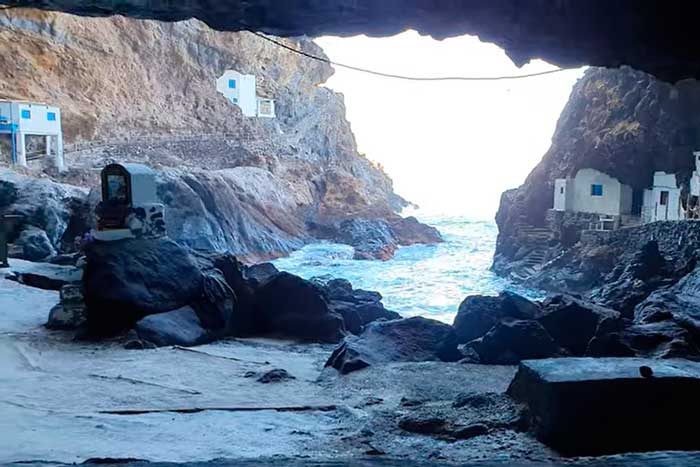 Casas cueva de Porís de La Candelaria en la Isla de La Palma