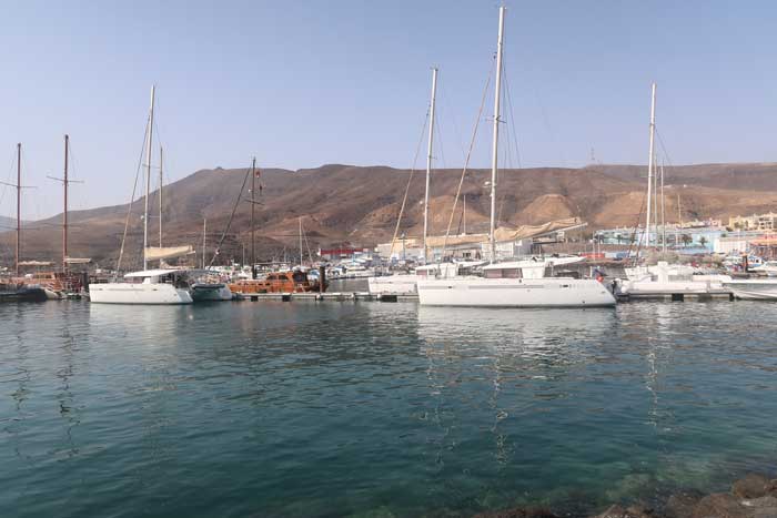 Puerto de Morro Jable en el sur de Fuerteventura