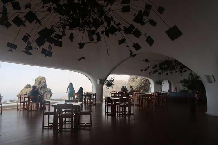Interior del Restaurante del Mirador del Río en Lanzarote