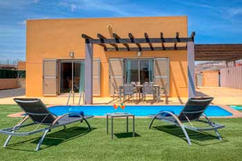 Villa con piscina privada en Fuerteventura, Salinas