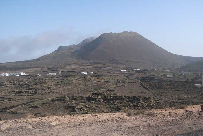 Volcán de La Corona en el norte de Lanzarote